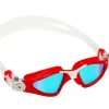 Aqua Sphere Kayenne small blue titanium mirrored lens red/white