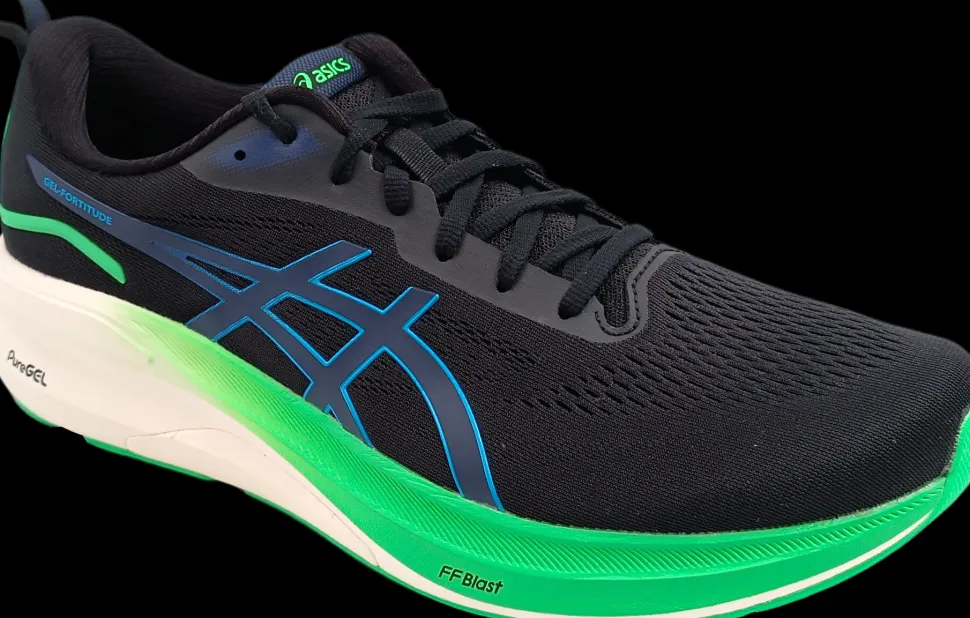 Asics Fortitude black/digital aqua