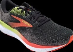 Brooks Ghost 16 [Wide 2E] black/ mandarin red/ green
