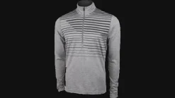 Brooks Men's Dash 1/2 zip [heather Oxford macro]