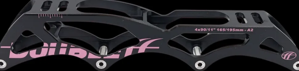 DoubleFF 11.0" 4x90 165/195mm zwart/roze