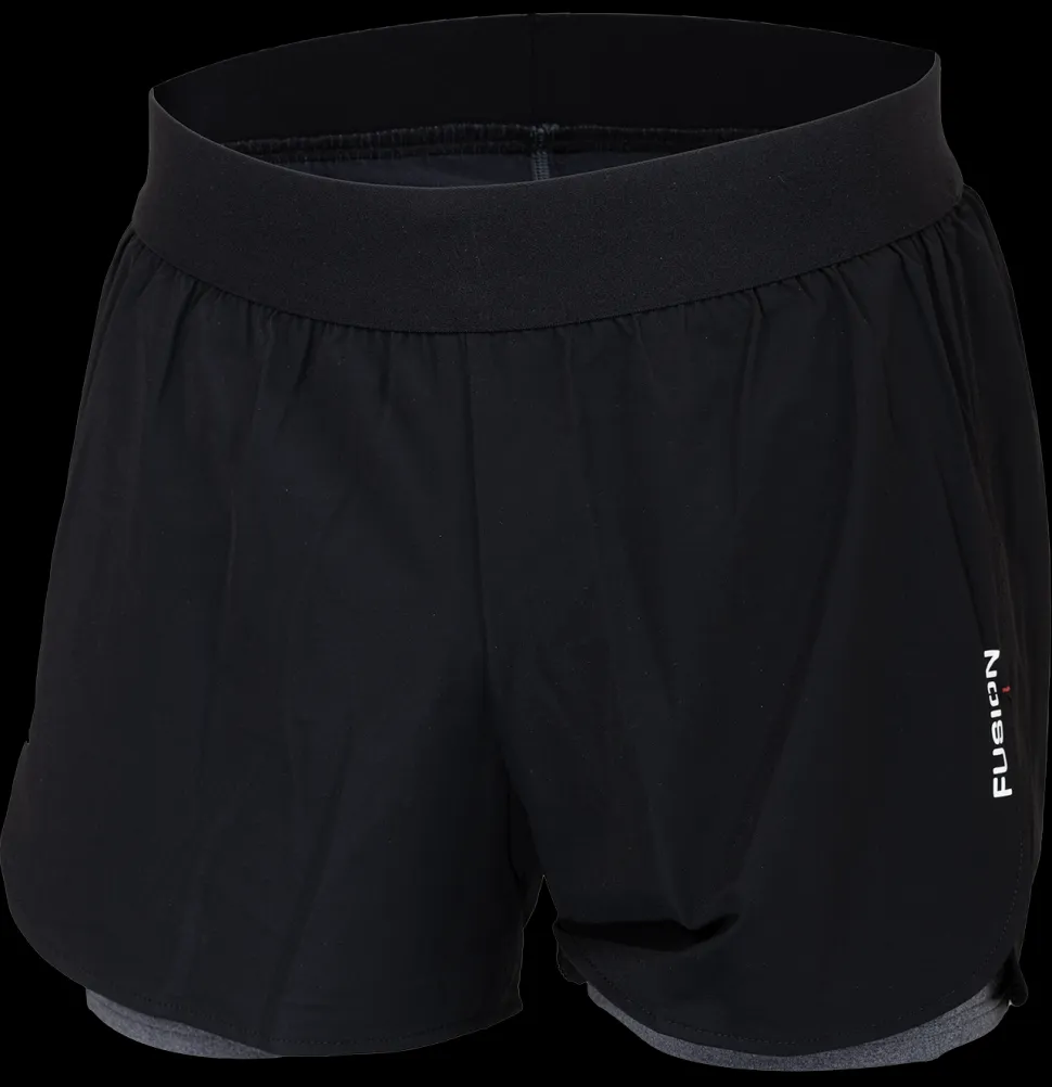 Fusion mens C3 run shorts black (uitlopend model)