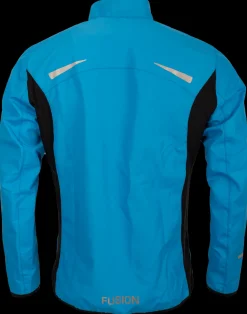 Fusion mens S1 run jacket surf blue