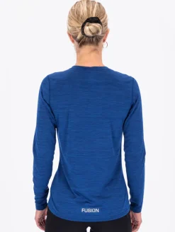 Fusion womens C3 long sleeve night blue