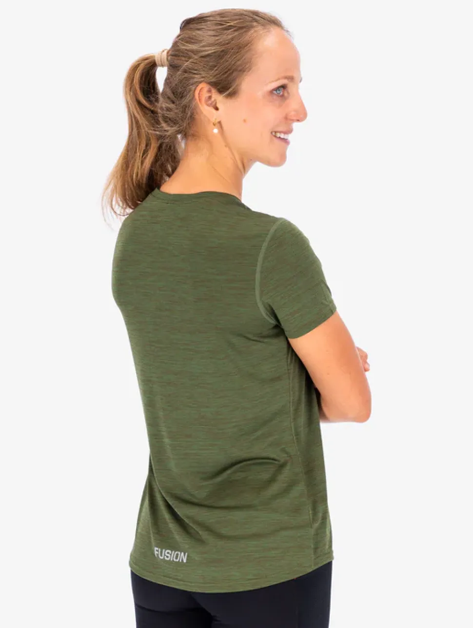 Fusion womens C3 t-shirt green