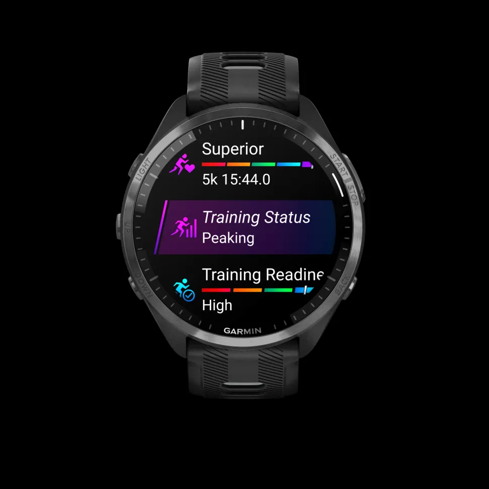Garmin Forerunner 965 zwart met carbon grey DLC titanium
