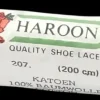 Haroon zwarte veters 200 cm plat