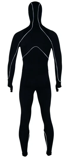Hunter Speedpak lycra Pro met cap Zwart/Piping Wit