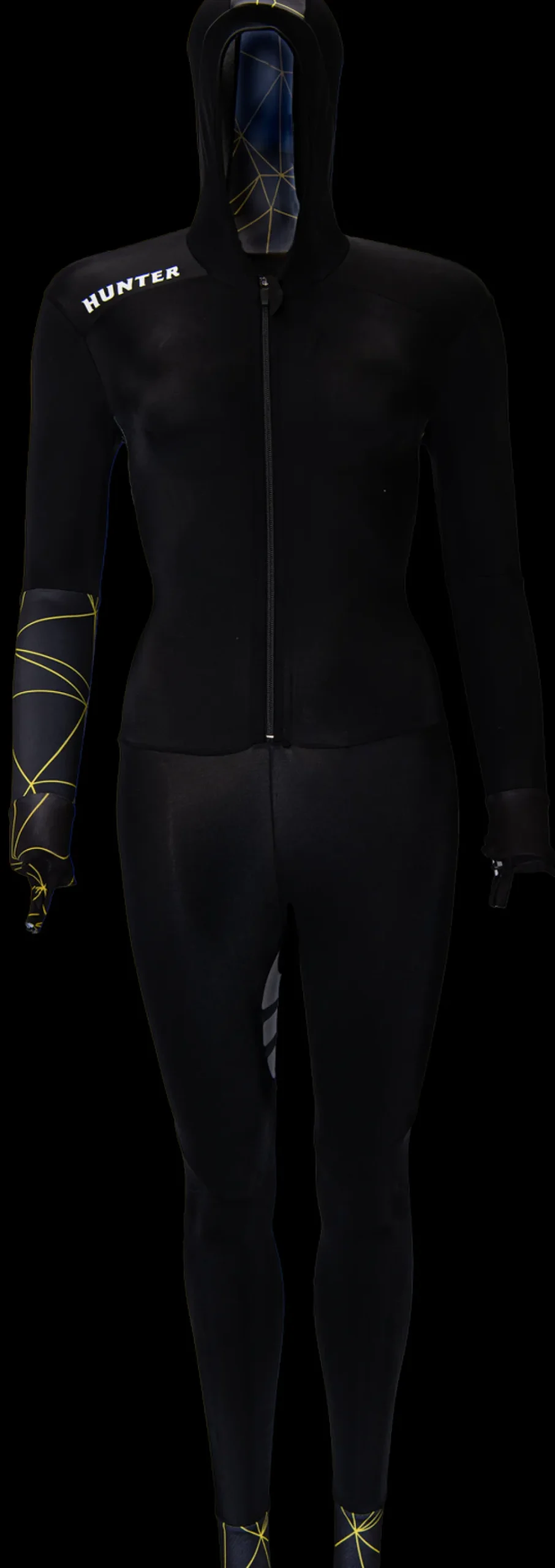 Hunter Speedsuit Lines Lycra Yellow