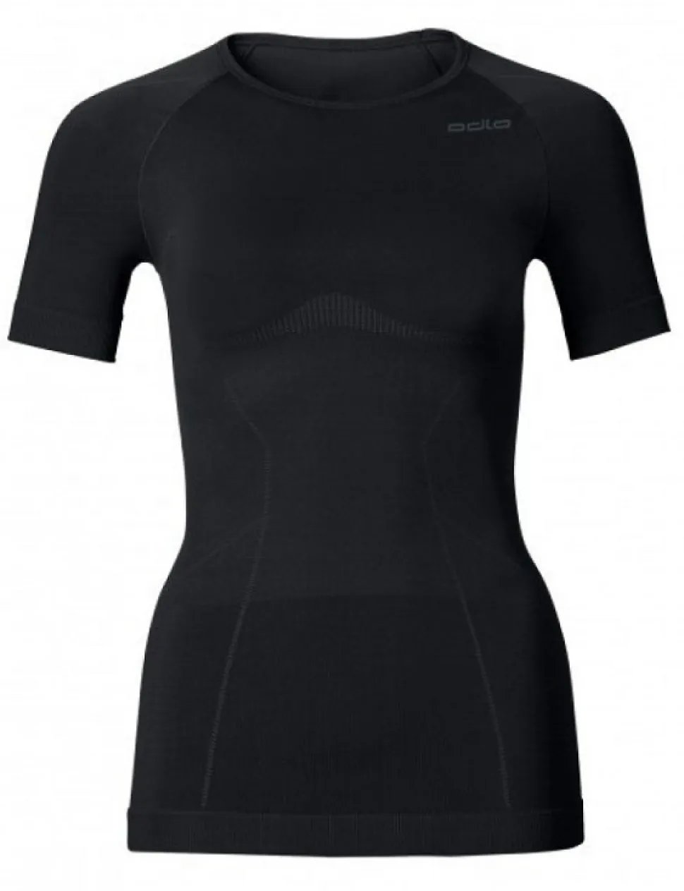 Odlo Dames Shirt Korte mouw/ Crew Neck Evolution light, Zwart