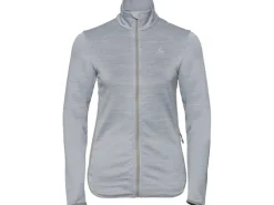 Odlo Midlayer Full Zip Steam Grey Melange voor Dames