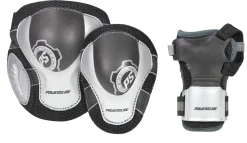Powerslide Pro Air Beschermset zwart grijs