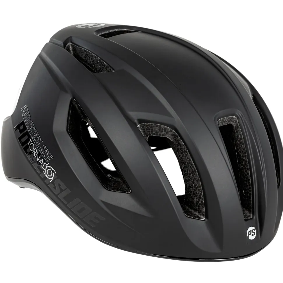 Powerslide Tornado fiets/skatehelm zwart/wit