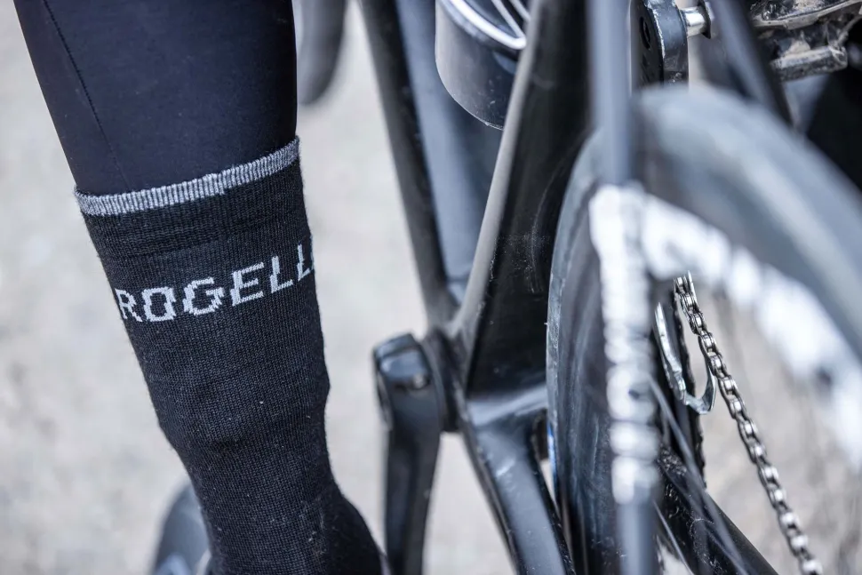 Rogelli wintersok merino wol zwart