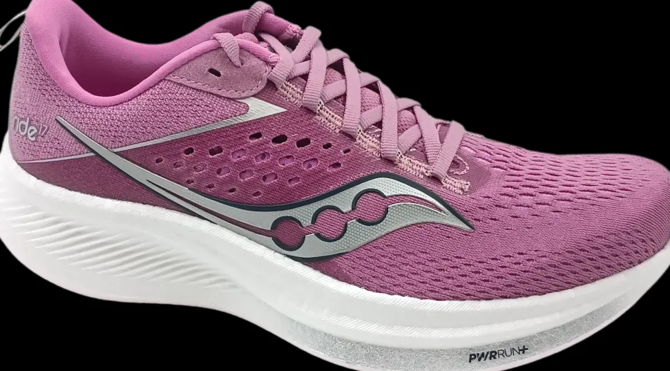 Saucony Ride 17 orchid/silver pourpe